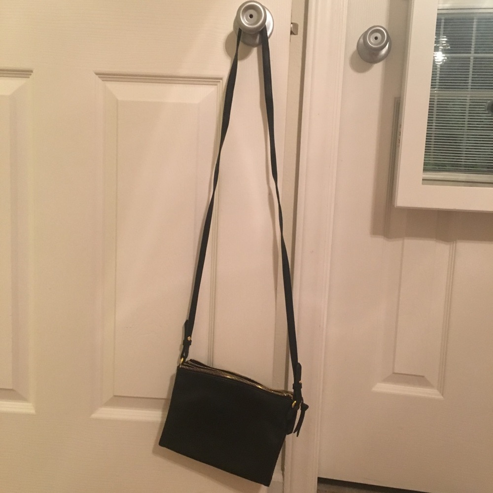 All black Crossbody Purse